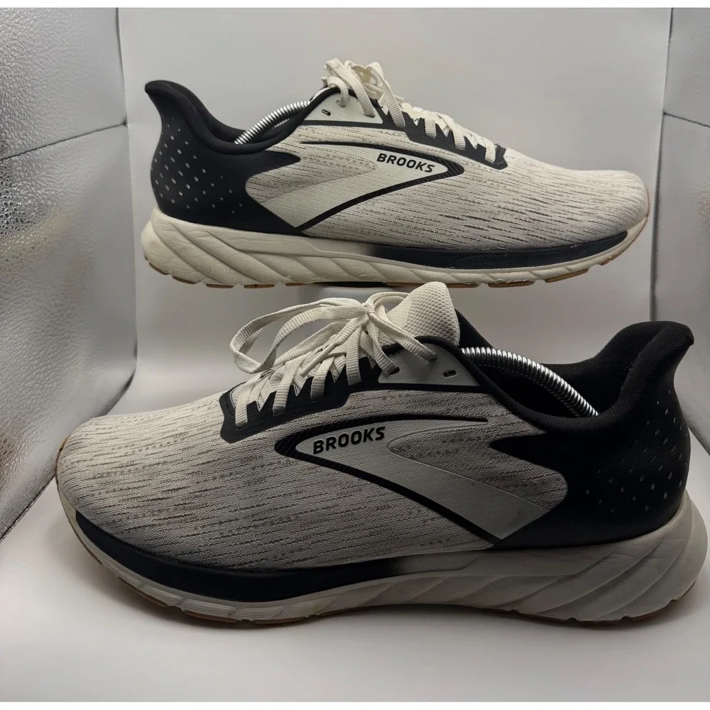 Brooks Anthem 7 Running Shoes Mens 12.5 White Black Good DNA Cushioning